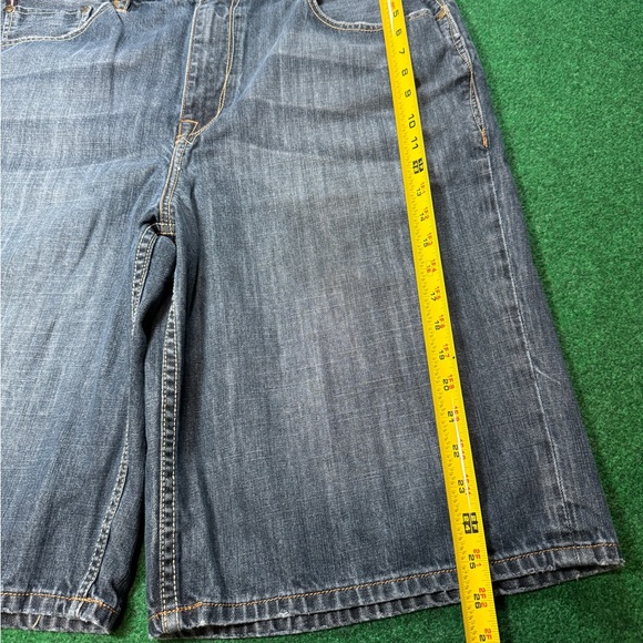 Y2K Baggy Fit Ecko Jorts Mens 38 Southpole Style Wide Leg Hip Hop Denim Shorts - Picture 8 of 8